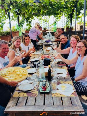 brunch and wine tasting on Etna
