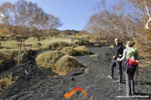 trekking sulla lava